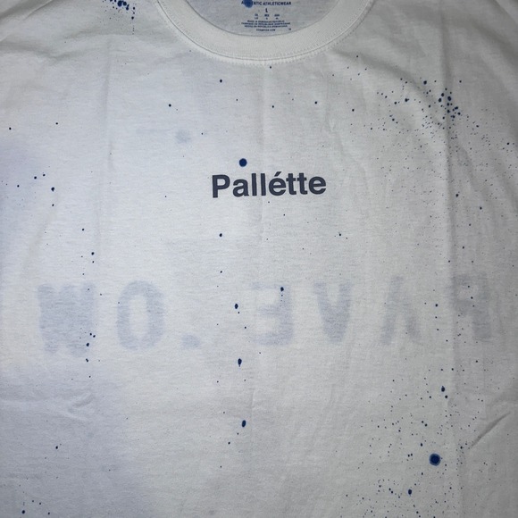 Pallette Pavelow Champion T-Shirt Mens L Lightning Bolt White Essentials 18-19 - Picture 4 of 13